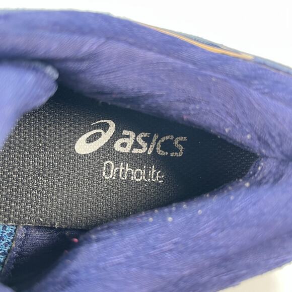 ASICS GEL-Nimbus 22 Dark Blue Running Shoes Lace Up 1012A587 Women’s Size 8 - Picture 9 of 11